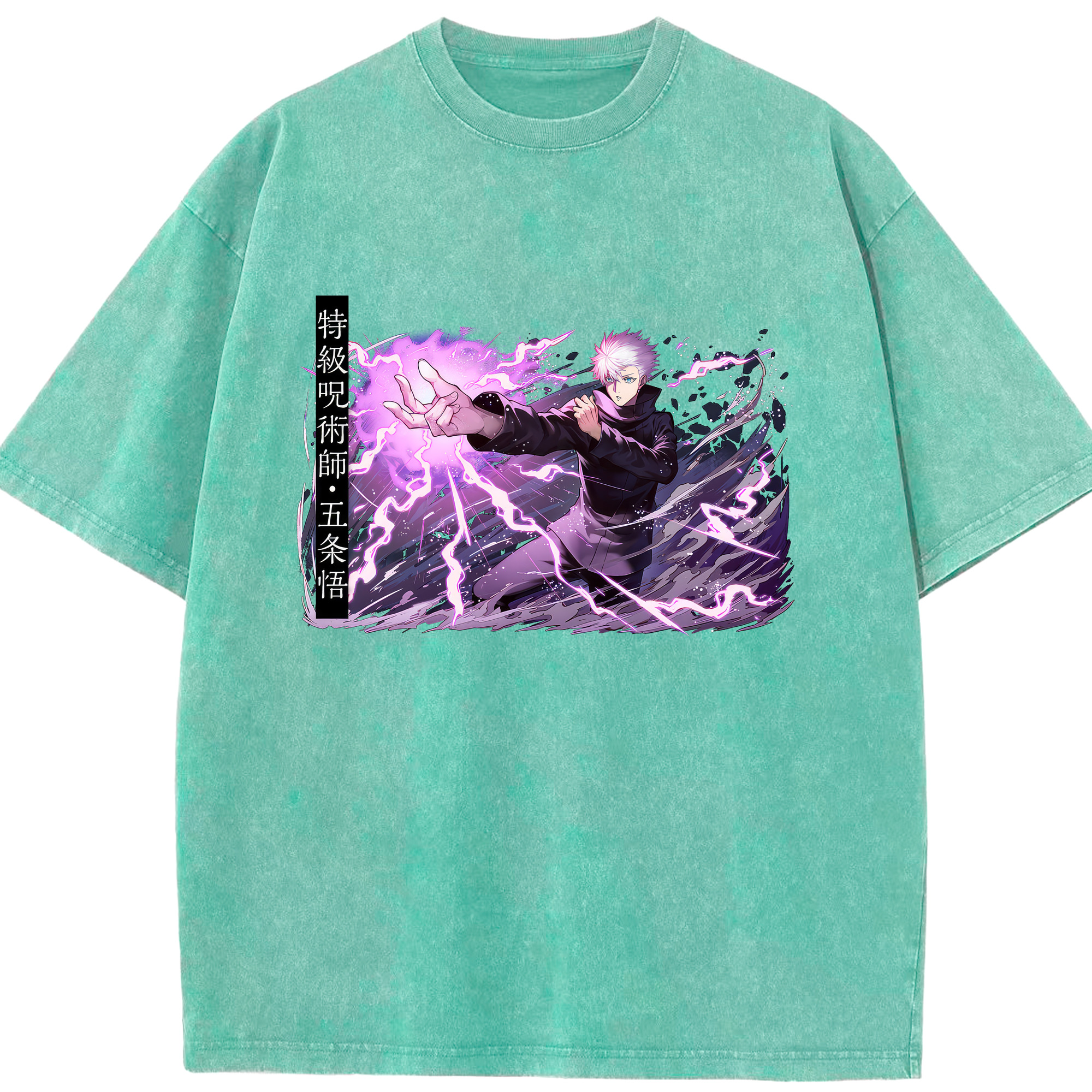 （画像用） 呪術廻戦 Jujutsu Kaisen 綿100% ヴィンテージ風 半袖Tシャツ（フロントプリント）